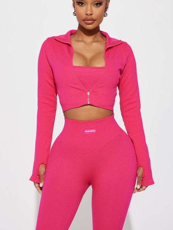 Fashion Nova Tops - Fashion Nova Hot Pink 2 Piece Bra and Legging WorkoutSet - XS New no Tags